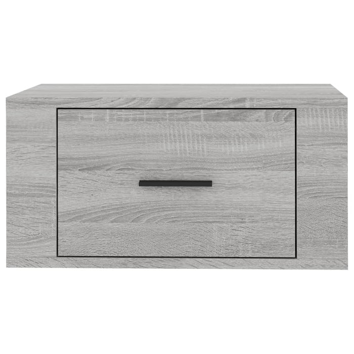 Wall-mounted Bedside Cabinet Grey Sonoma 50x36x25 cm