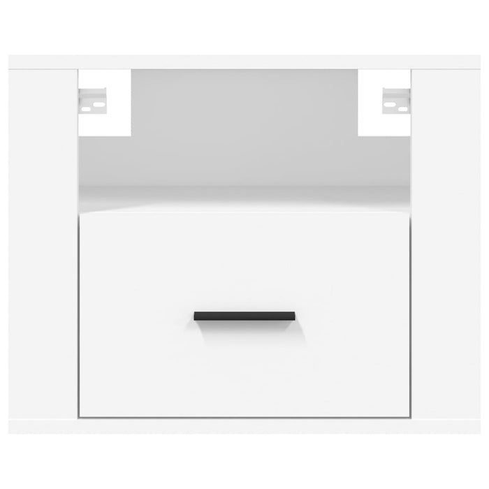 Wall-mounted Bedside Cabinet White 50x36x40 cm