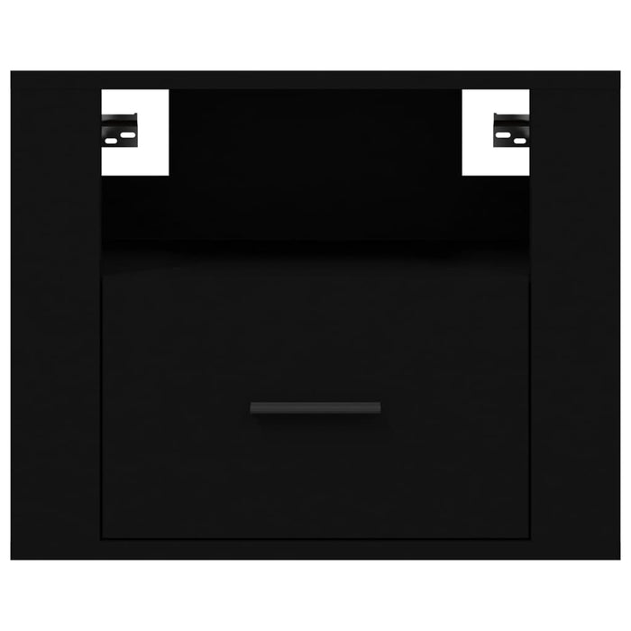 Wall-mounted Bedside Cabinets 2 pcs Black 50x36x40 cm