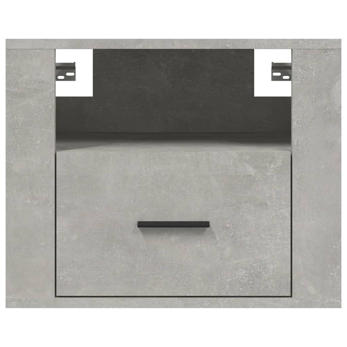 Wall-mounted Bedside Cabinets 2 pcs Concrete Grey 50x36x40 cm