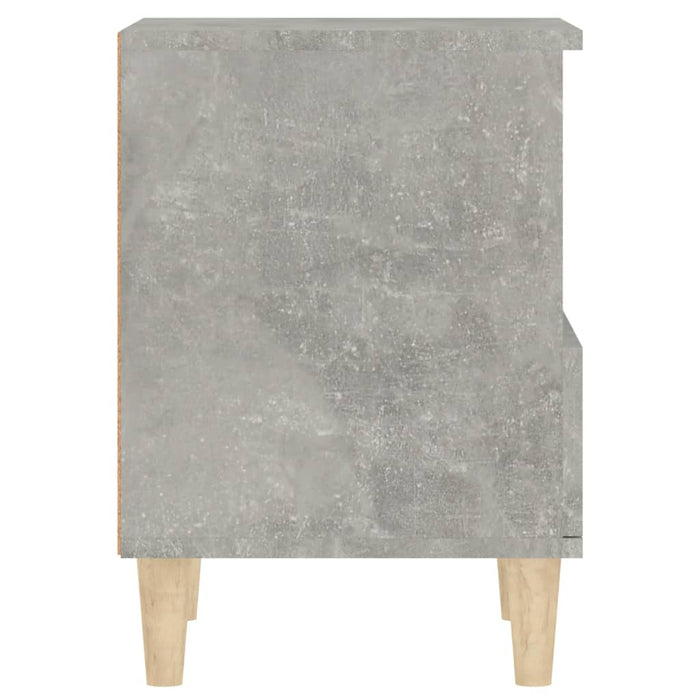 Noptiera 2 buc Gri Beton 40x35x50 cm