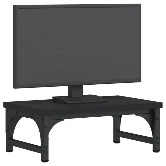 Monitor Stand Black 37x23x14 cm Engineered Wood