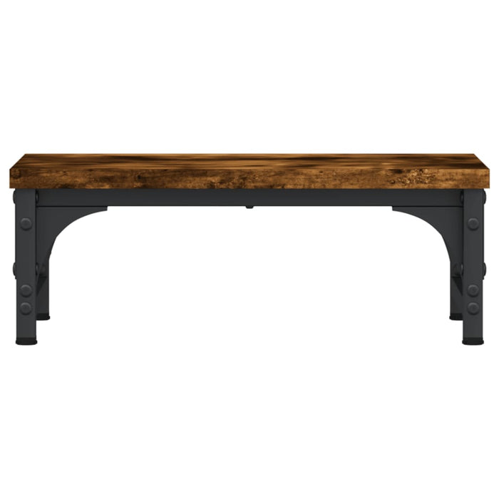 Monitor Stand Smoked Oak 37x23x14 cm Engineered Wood