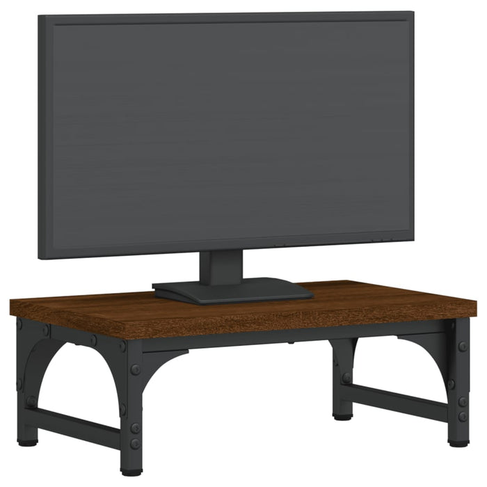 Monitor Stand Brown Oak 37x23x14 cm Engineered Wood