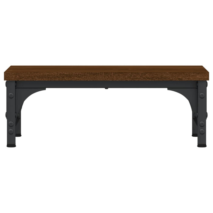 Monitor Stand Brown Oak 37x23x14 cm Engineered Wood