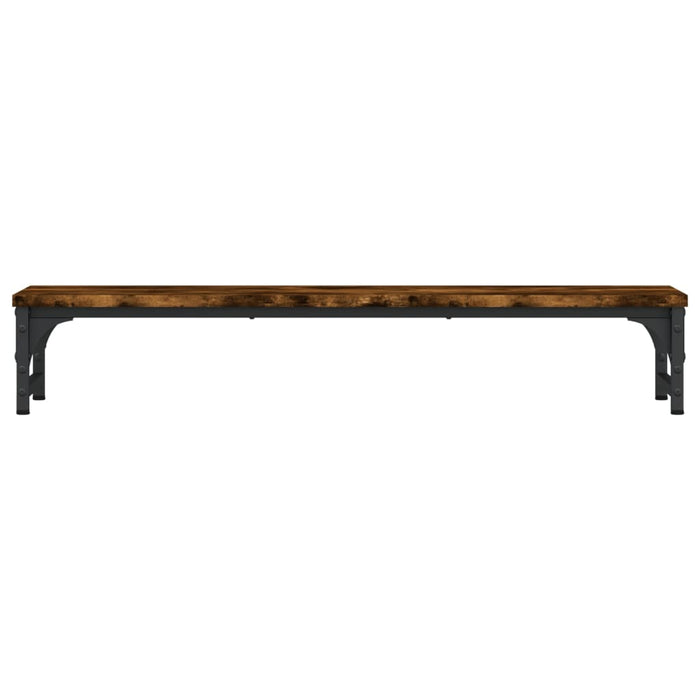 Monitor Stand Smoked Oak 85x23x15.5 cm Engineered Wood