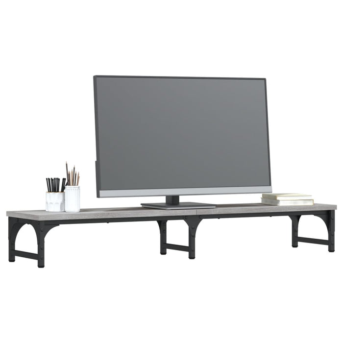 Monitor Stand Grey Sonoma 105x23x15.5 cm Engineered Wood