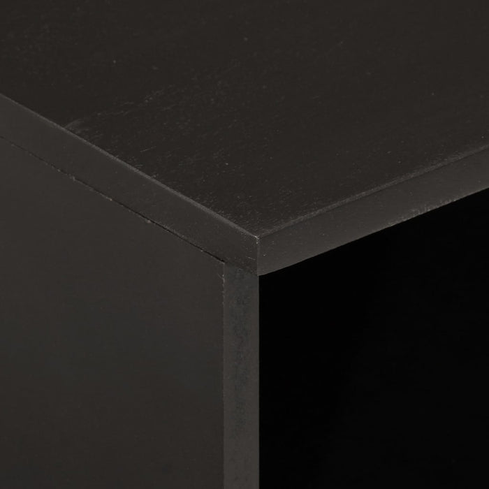 Bedside Cabinet Black 40x33x46 cm Solid Wood Mango