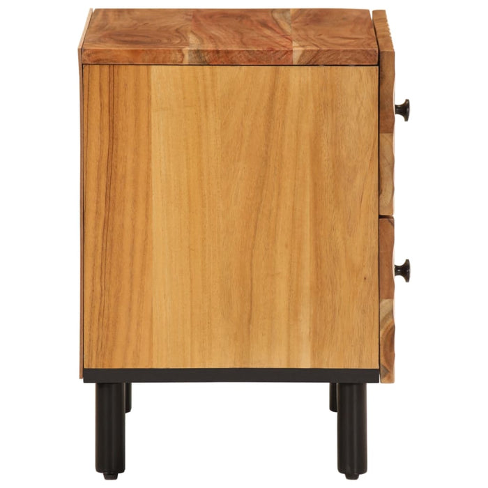 Bedside Cabinets 2 pcs 40x33x46 cm Solid Wood Acacia