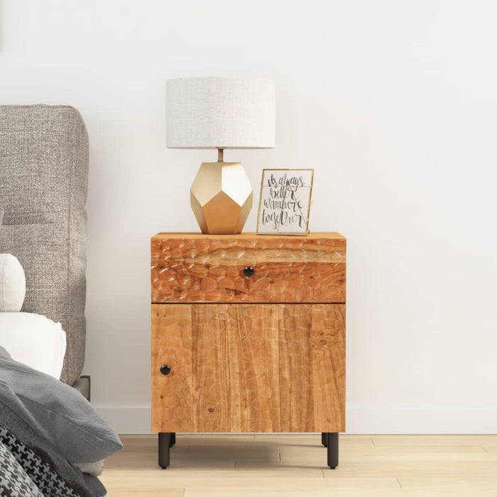 Bedside Cabinet 50x33x60 cm Solid Wood Acacia