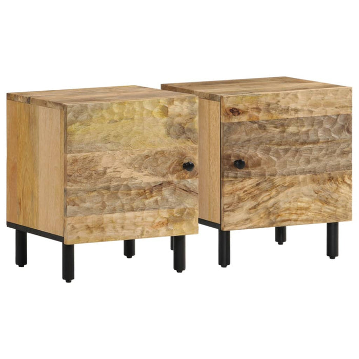 Bedside Cabinets 2 pcs 40x33x46 cm Solid Wood Mango