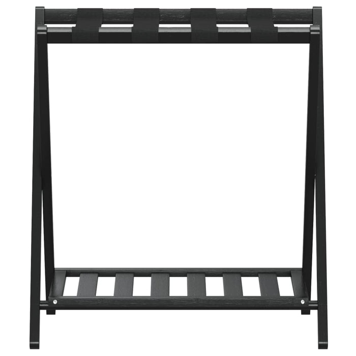 Suport pentru bagaje Negru 68x38x58 cm Bambus