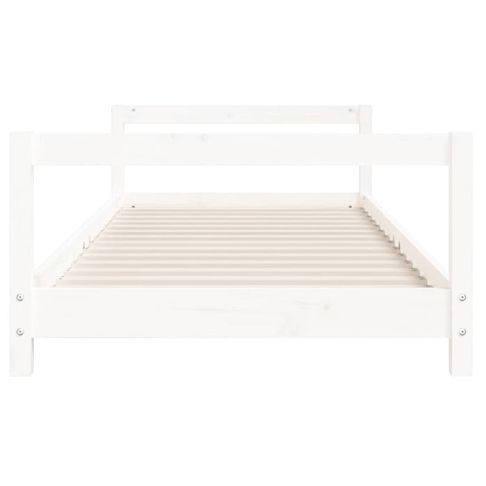 Kids Bed Frame White 80x200 cm Solid Wood Pine