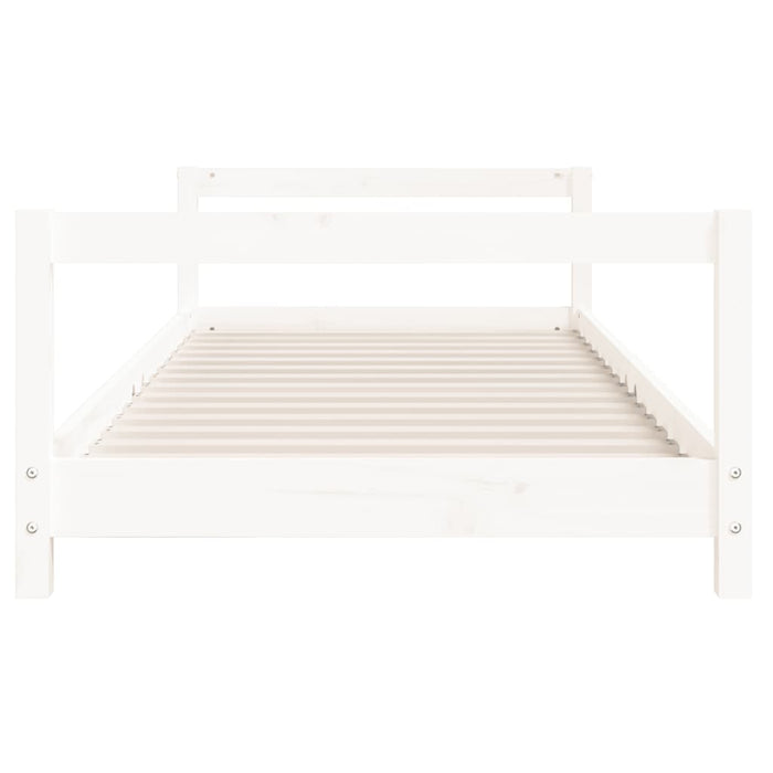 Kids Bed Frame White 90x200 cm Solid Wood Pine