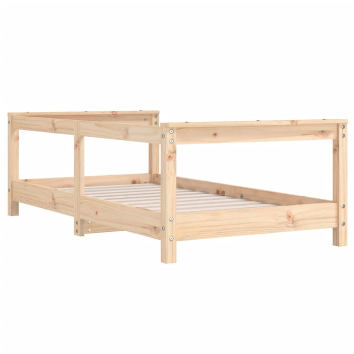 Kids Bed Frame 70x140 cm Solid Wood Pine