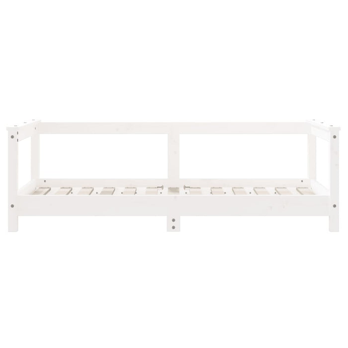 Kids Bed Frame White 70x140 cm Solid Wood Pine