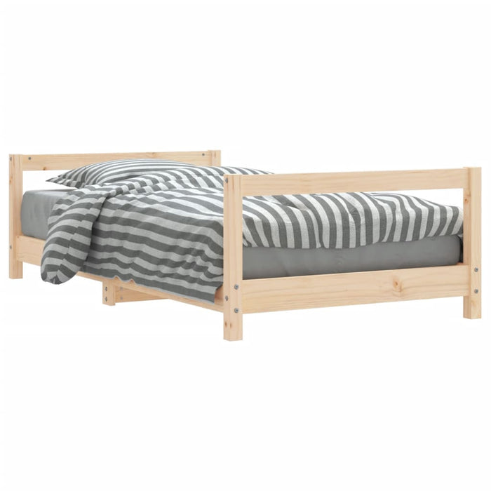 Kids Bed Frame 80x160 cm Solid Wood Pine