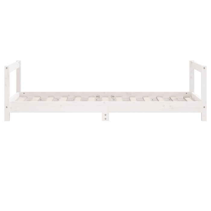 Kids Bed Frame White 80x160 cm Solid Wood Pine