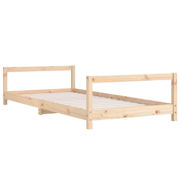 Kids Bed Frame 90x190 cm Solid Wood Pine