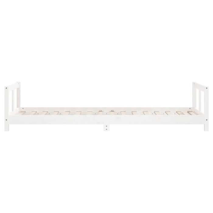 Kids Bed Frame White 80x200 cm Solid Wood Pine