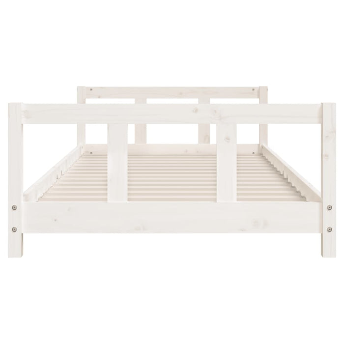 Kids Bed Frame White 90x200 cm Solid Wood Pine