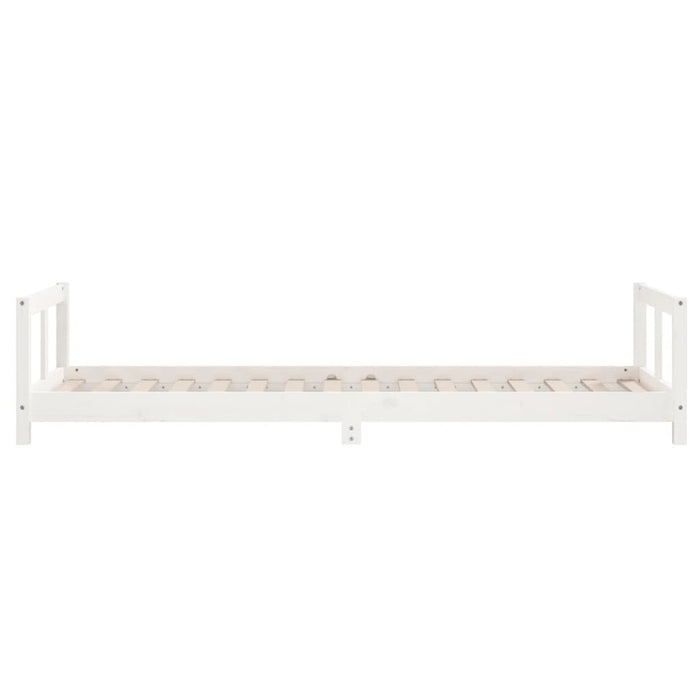 Kids Bed Frame White 90x200 cm Solid Wood Pine