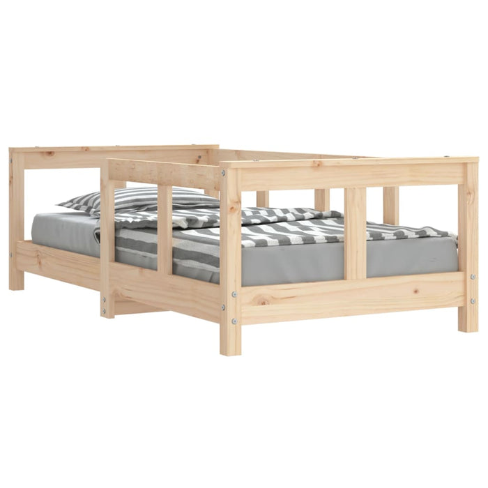 Kids Bed Frame 70x140 cm Solid Wood Pine