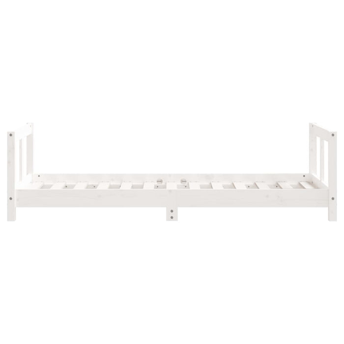 Kids Bed Frame White 80x160 cm Solid Wood Pine