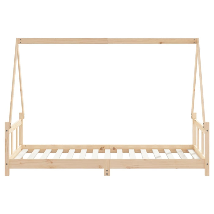 Kids Bed Frame 90x190 cm Solid Wood Pine