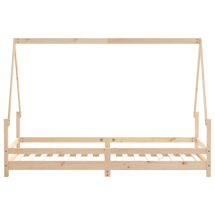 Kids Bed Frame 80x200 cm Solid Wood Pine