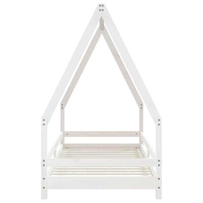 Kids Bed Frame White 80x200 cm Solid Wood Pine