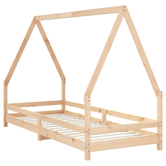 Kids Bed Frame 90x200 cm Solid Wood Pine