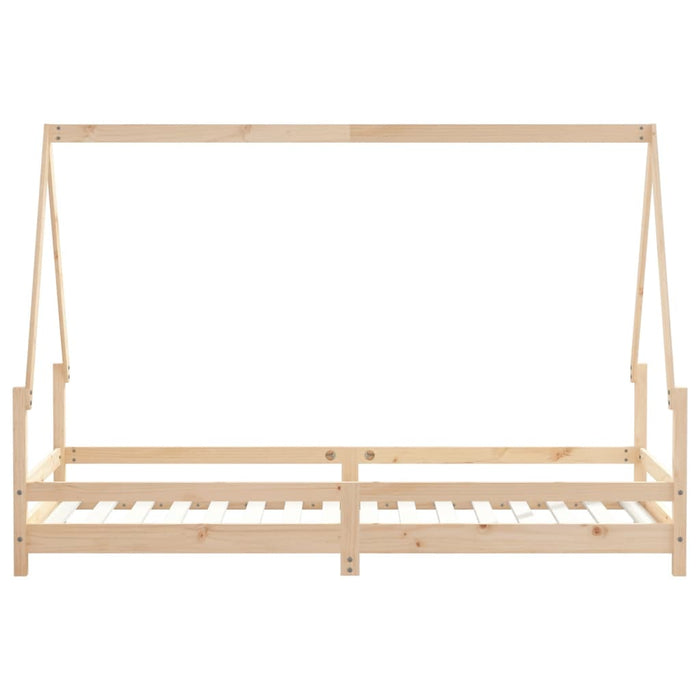 Kids Bed Frame 90x200 cm Solid Wood Pine