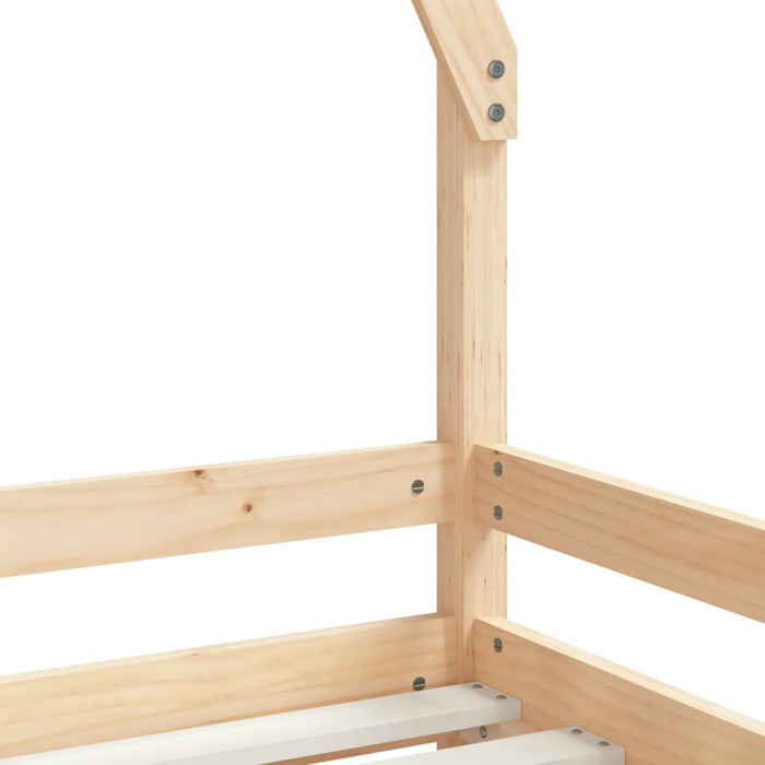 Kids Bed Frame 90x200 cm Solid Wood Pine