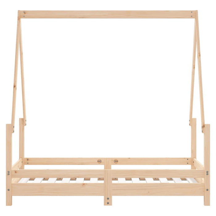 Kids Bed Frame 70x140 cm Solid Wood Pine