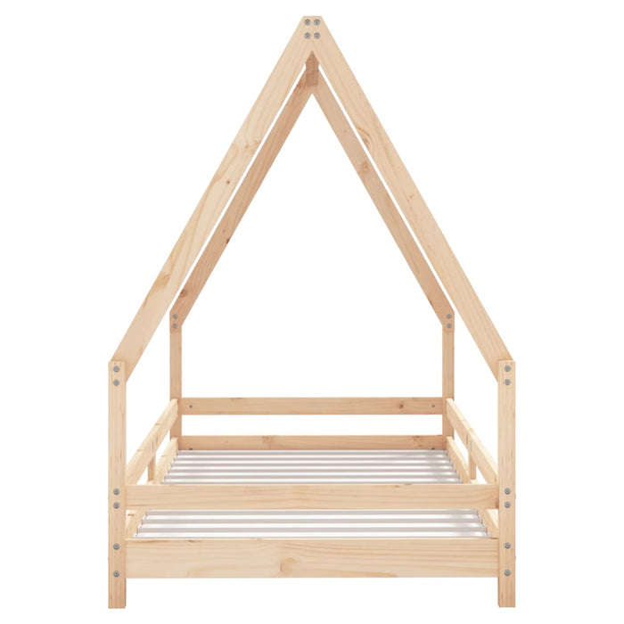 Kids Bed Frame 90x190 cm Solid Wood Pine