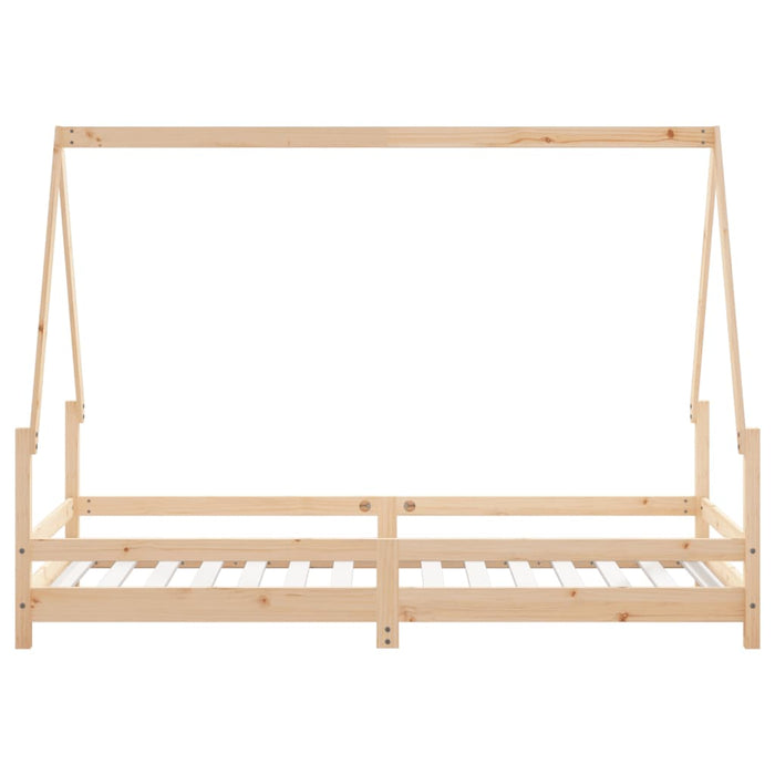 Kids Bed Frame 90x190 cm Solid Wood Pine