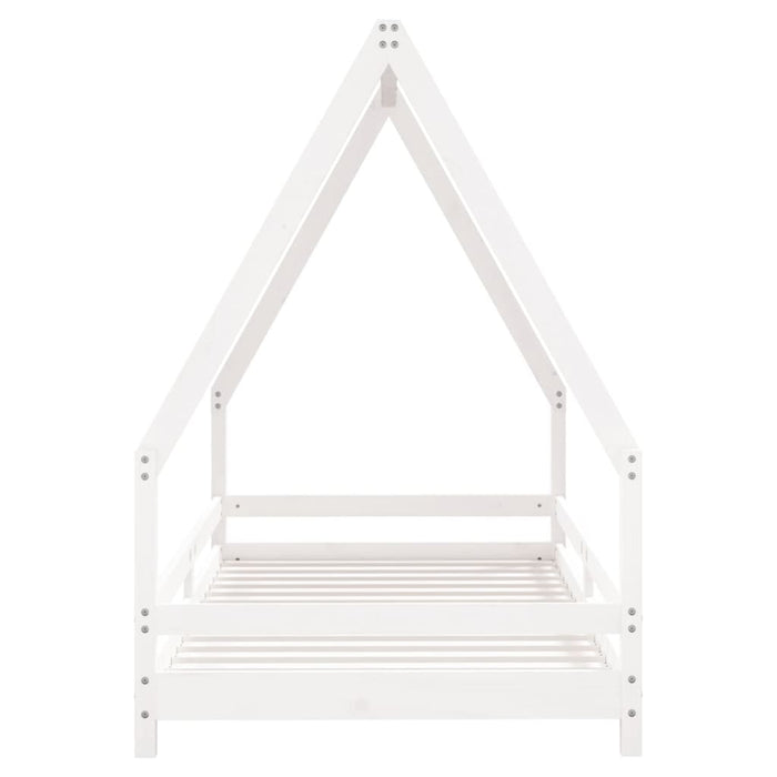 Kids Bed Frame White 90x190 cm Solid Wood Pine