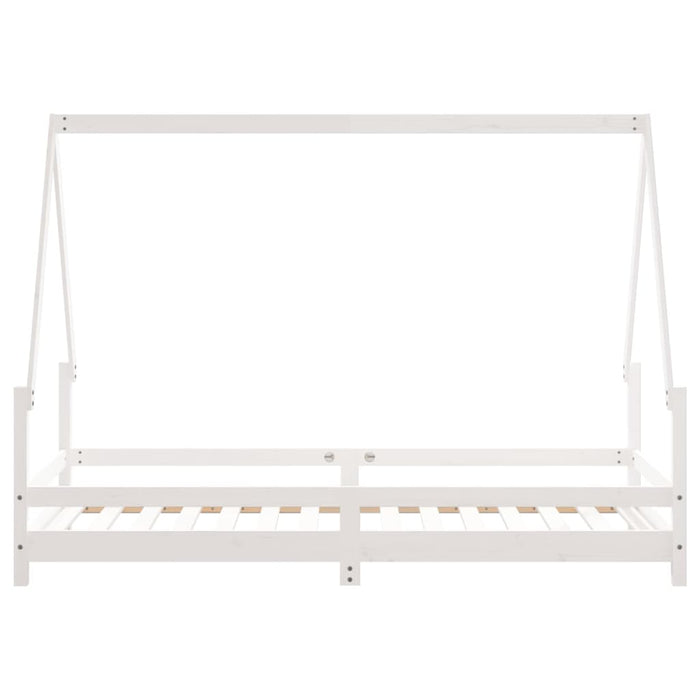 Kids Bed Frame White 90x190 cm Solid Wood Pine