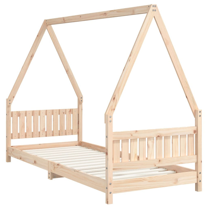 Kids Bed Frame 80x200 cm Solid Wood Pine