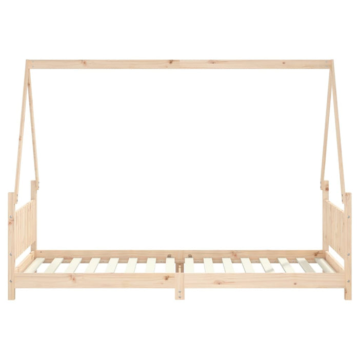 Kids Bed Frame 90x200 cm Solid Wood Pine