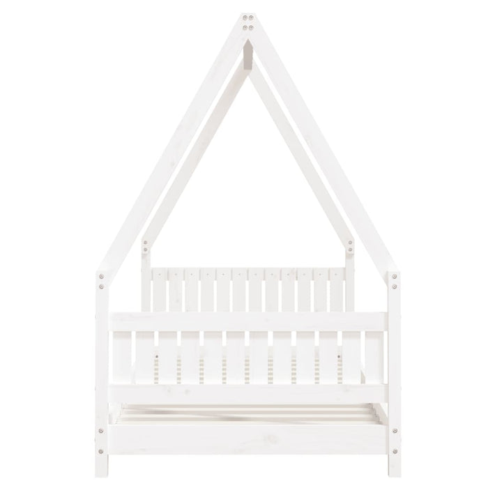 Kids Bed Frame White 90x190 cm Solid Wood Pine