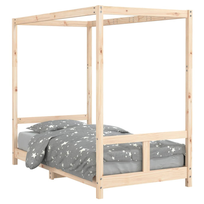 Kids Bed Frame 80x160 cm Solid Wood Pine