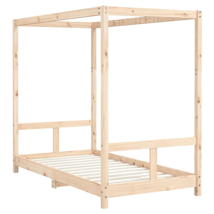 Kids Bed Frame 80x160 cm Solid Wood Pine