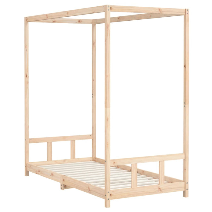 Kids Bed Frame 90x190 cm Solid Wood Pine