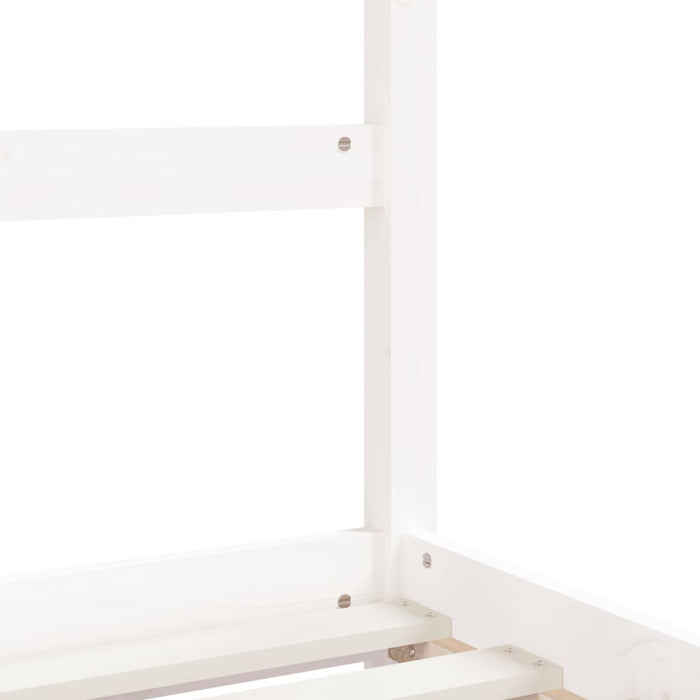 Kids Bed Frame White 90x190 cm Solid Wood Pine