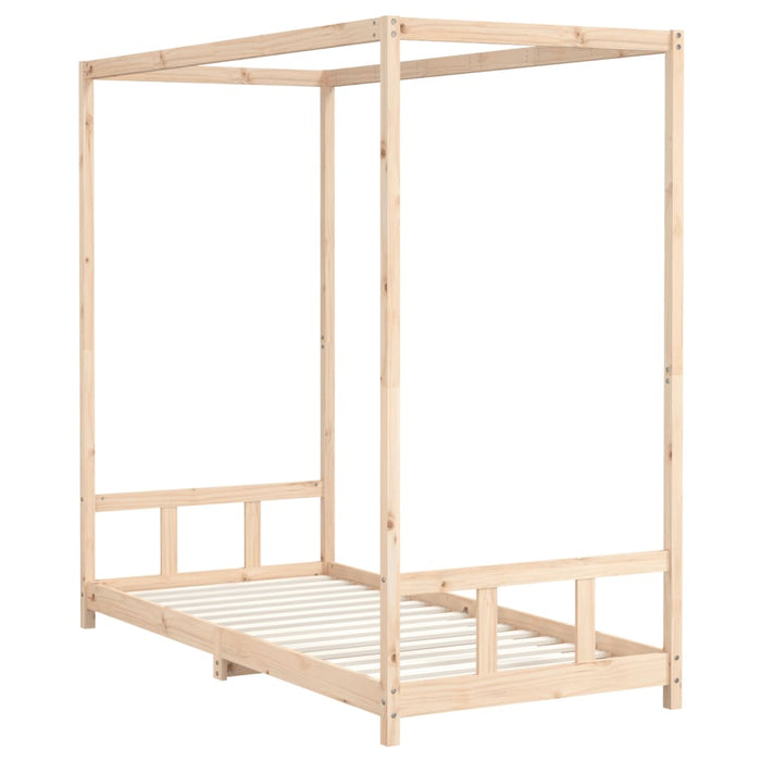 Kids Bed Frame 90x200 cm Solid Wood Pine