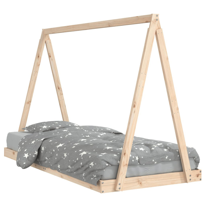 Kids Bed Frame 90x200 cm Solid Wood Pine