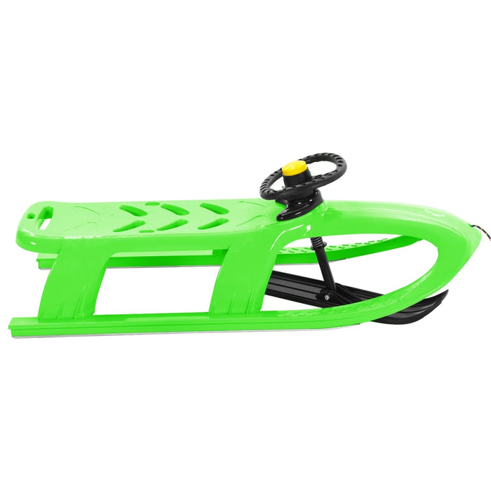 Sledge with Wheel Green 102.5x40x23 cm Polypropylene