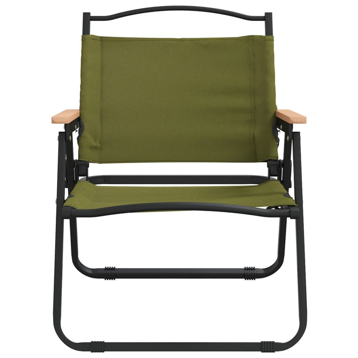 Camping Chairs 2 pcs Green 54x43x59cm Oxford Fabric